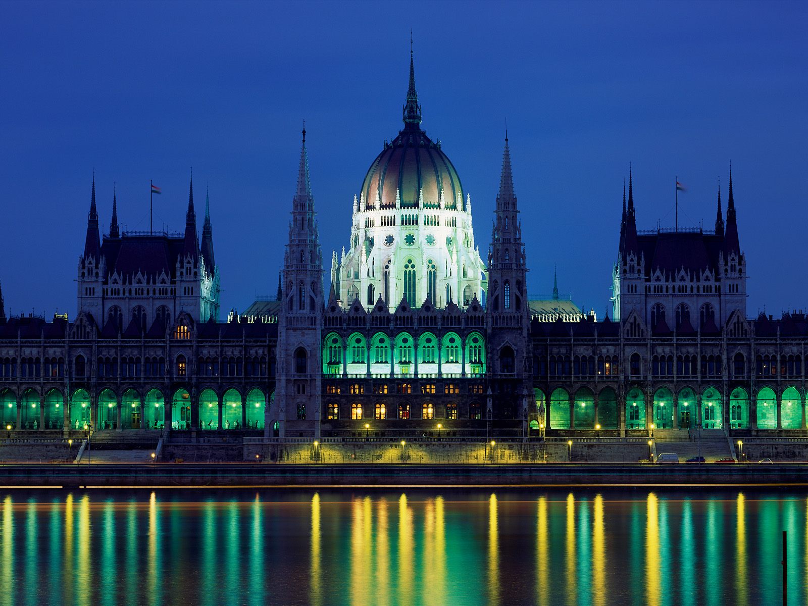 Hungarian Parliament Building on the Danube